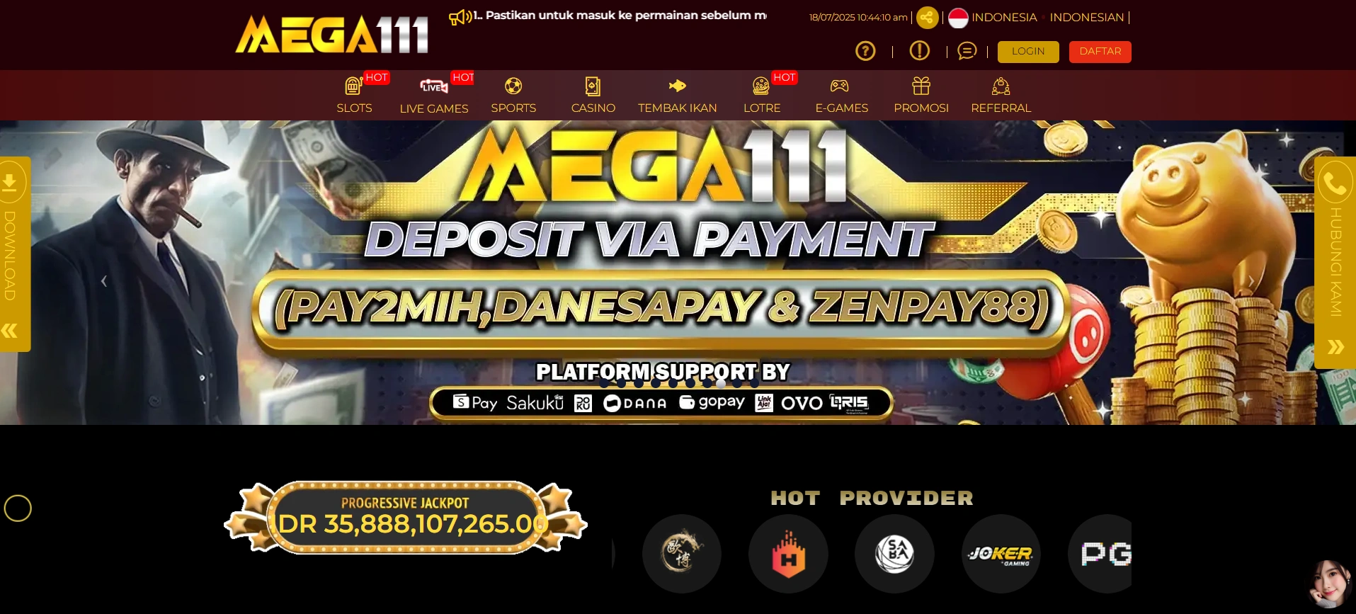Cara Registrasi dan Masuk ke Akun Mega111 